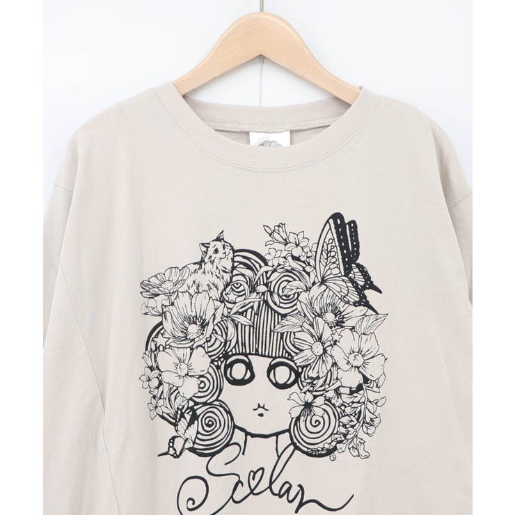 スカラーちゃん 袖バイカラー切替Tシャツ | ScoLar | 詳細画像13 