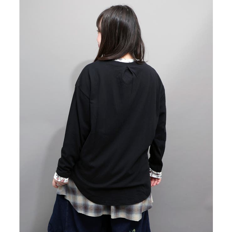 いたずらグミ柄 ロングスリーブTシャツ | ScoLar | 詳細画像8 