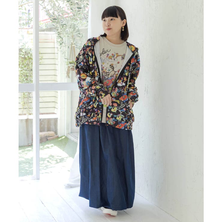いたずらグミ柄 ロングスリーブTシャツ | ScoLar | 詳細画像1 