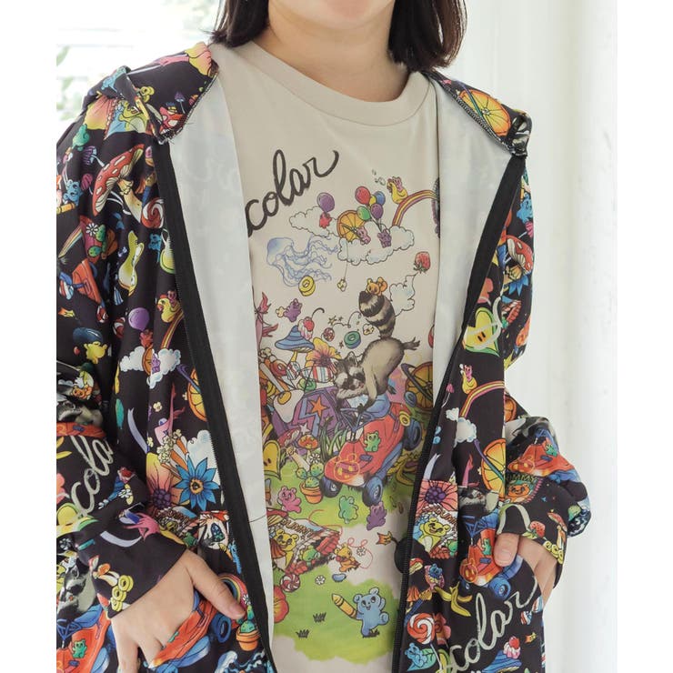 いたずらグミ柄 ロングスリーブTシャツ | ScoLar | 詳細画像3 