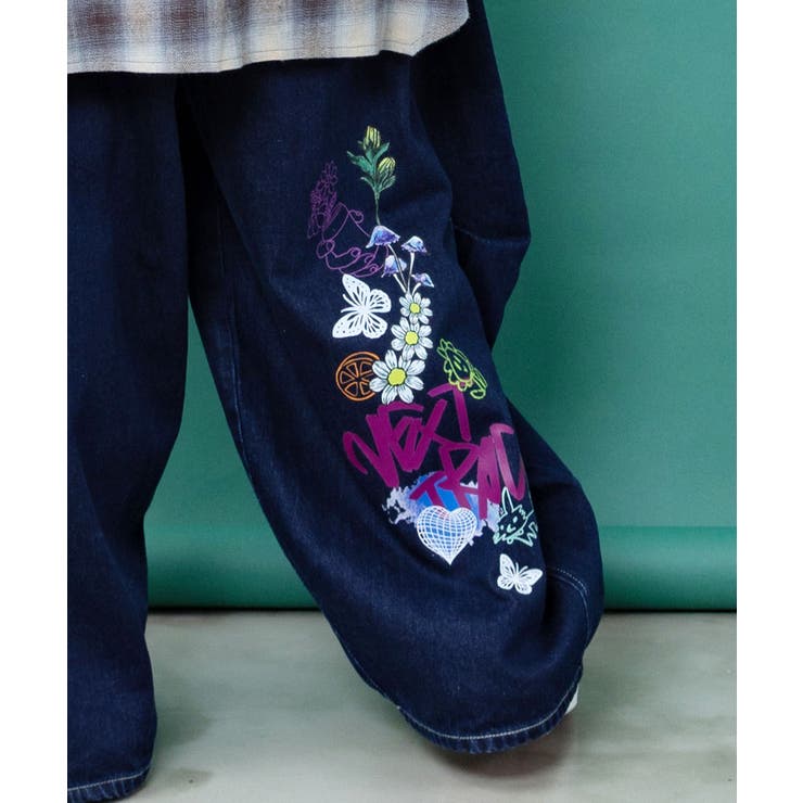 チェック巻きスカート付き 3wayデニムパンツ | ScoLar | 詳細画像6 