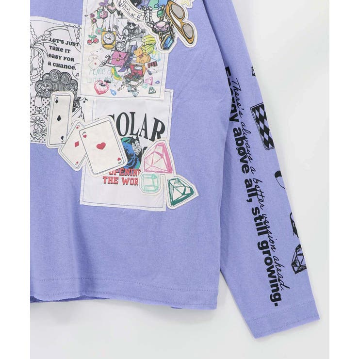 ワッペン風アップリケ刺繍Tシャツ | ScoLar | 詳細画像15 
