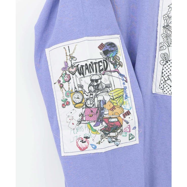 ワッペン風アップリケ刺繍Tシャツ | ScoLar | 詳細画像17 