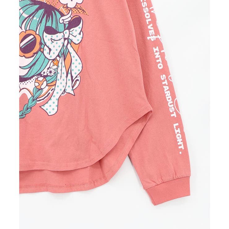 惑星ガールと宇宙ネコ柄Tシャツ | ScoLar | 詳細画像23 