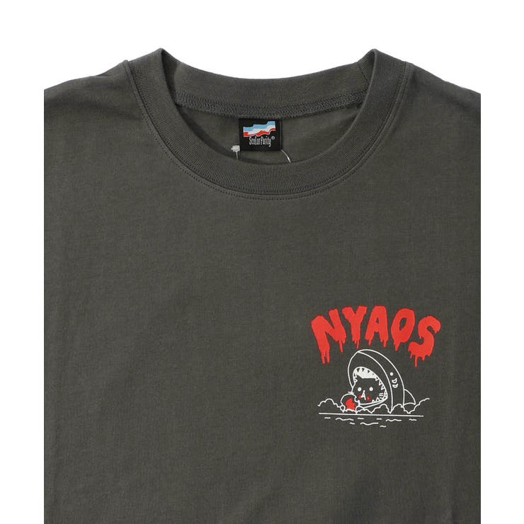 NYAOS柄メッシュ切替Tシャツ | ScoLar | 詳細画像12 