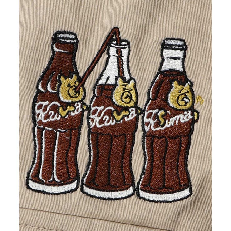 クマジュース刺繍 デニムorツイルカーゴパンツ[品番