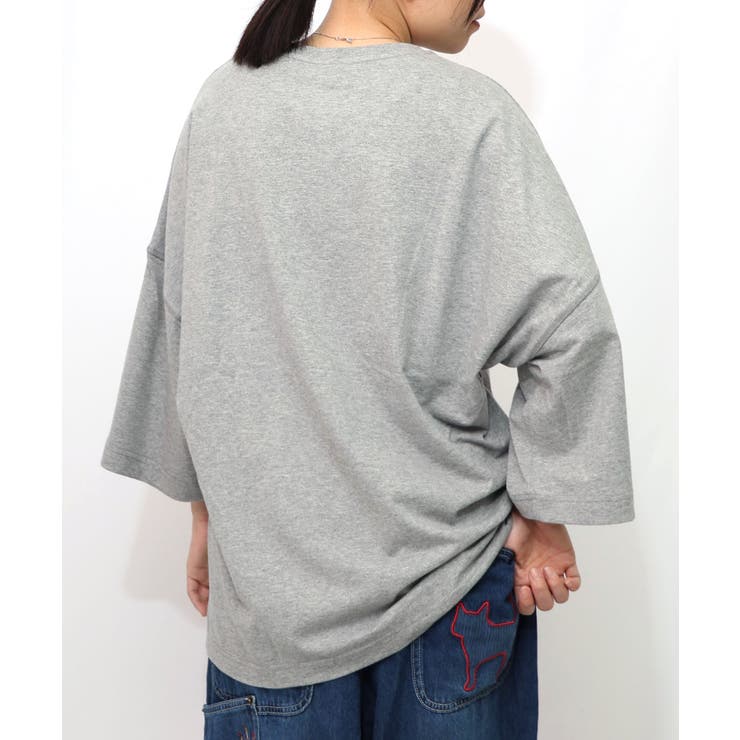 にゃんもろこしプリント 8分袖Tシャツ | ScoLar | 詳細画像12 