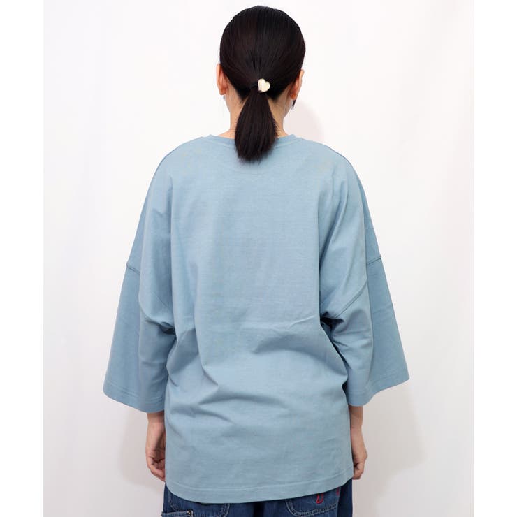 にゃんもろこしプリント 8分袖Tシャツ | ScoLar | 詳細画像15 