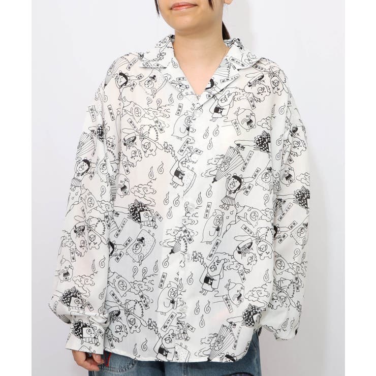 パリティー妖怪柄シャツ | ScoLar | 詳細画像5 