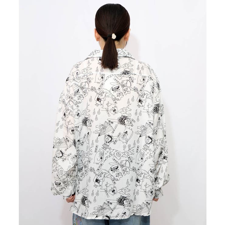 パリティー妖怪柄シャツ | ScoLar | 詳細画像7 