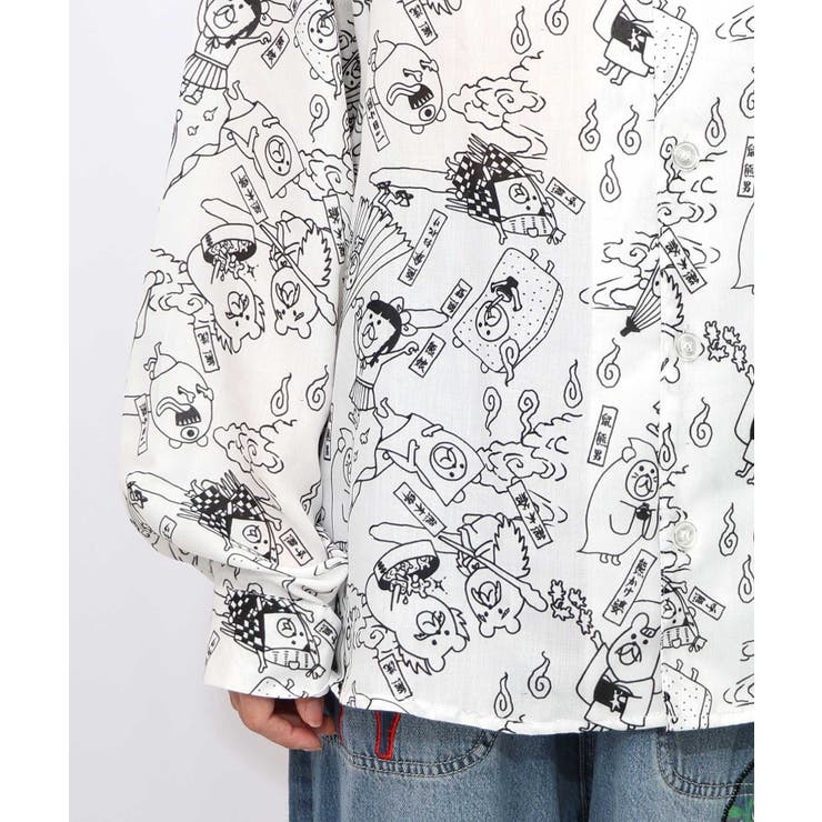 パリティー妖怪柄シャツ | ScoLar | 詳細画像11 