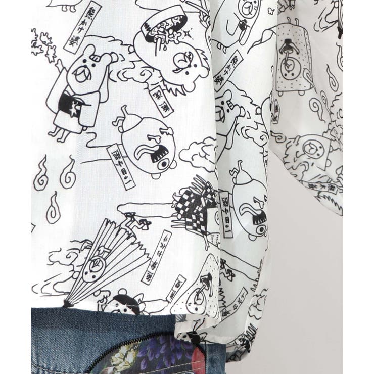 パリティー妖怪柄シャツ | ScoLar | 詳細画像12 
