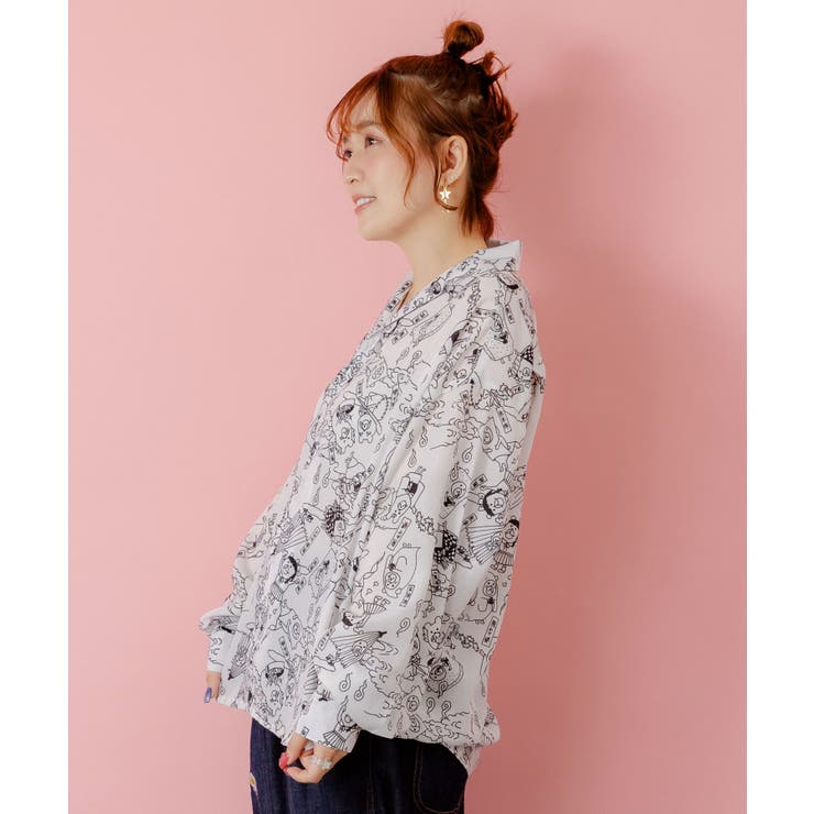 パリティー妖怪柄シャツ | ScoLar | 詳細画像1 