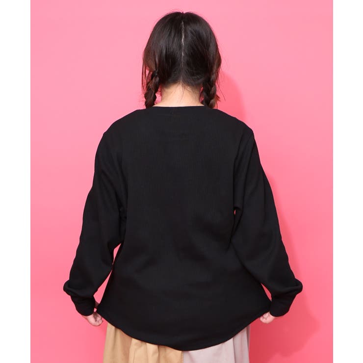 ワッフル頬張り中のシロプーのワッフルロンT | ScoLar | 詳細画像12 