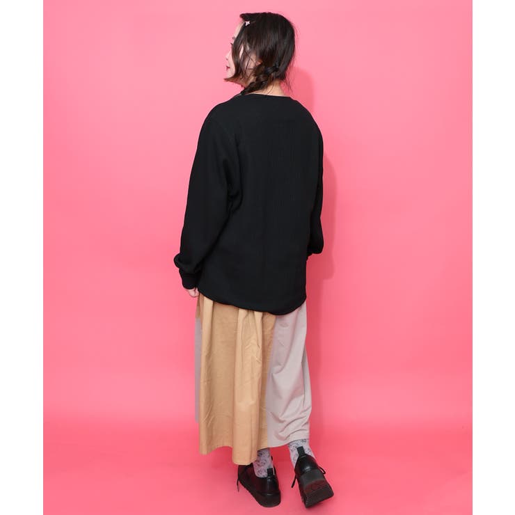 ワッフル頬張り中のシロプーのワッフルロンT | ScoLar | 詳細画像13 