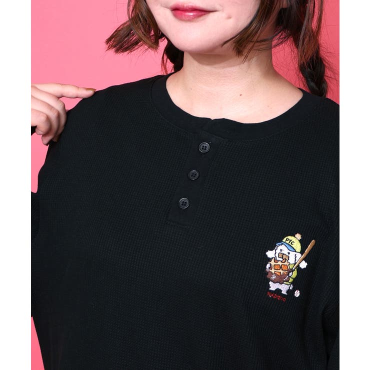 ワッフル頬張り中のシロプーのワッフルロンT | ScoLar | 詳細画像14 