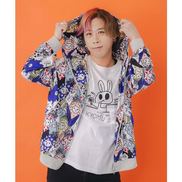 カラフルにゃんもろこし尽くしパーカー[品番：SRSW0000255]｜ScoLar