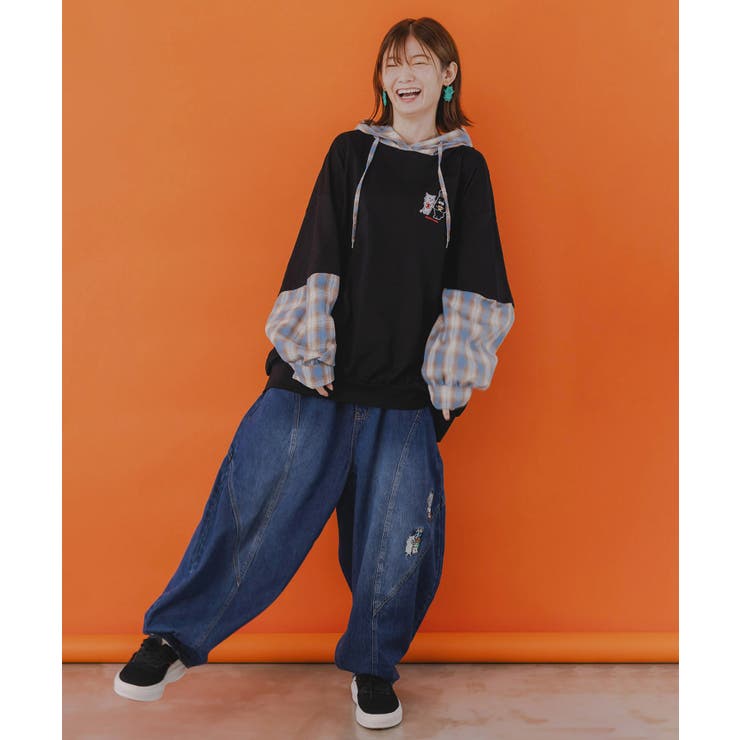 虚無ストアでお買い物 刺繍パンツ | ScoLar | 詳細画像8 