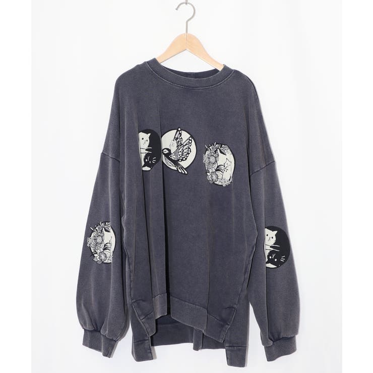 抜染Parity和柄裏毛プルオーバー | ScoLar | 詳細画像10 