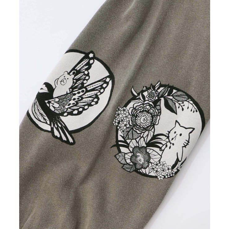 抜染Parity和柄裏毛プルオーバー | ScoLar | 詳細画像17 