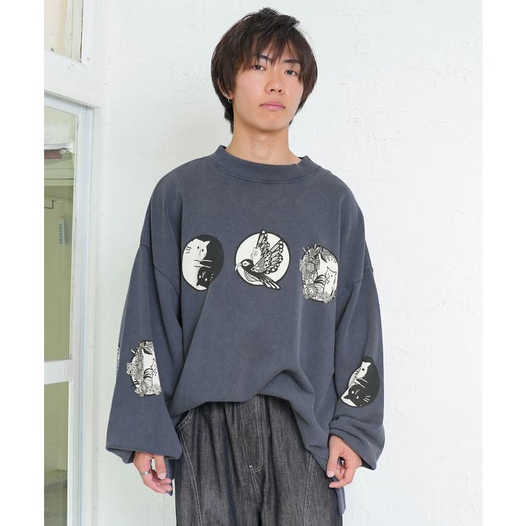 抜染Parity和柄裏毛プルオーバー | ScoLar | 詳細画像2 