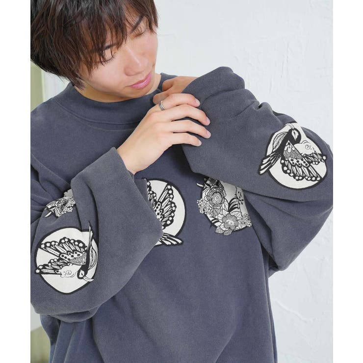 抜染Parity和柄裏毛プルオーバー | ScoLar | 詳細画像6 