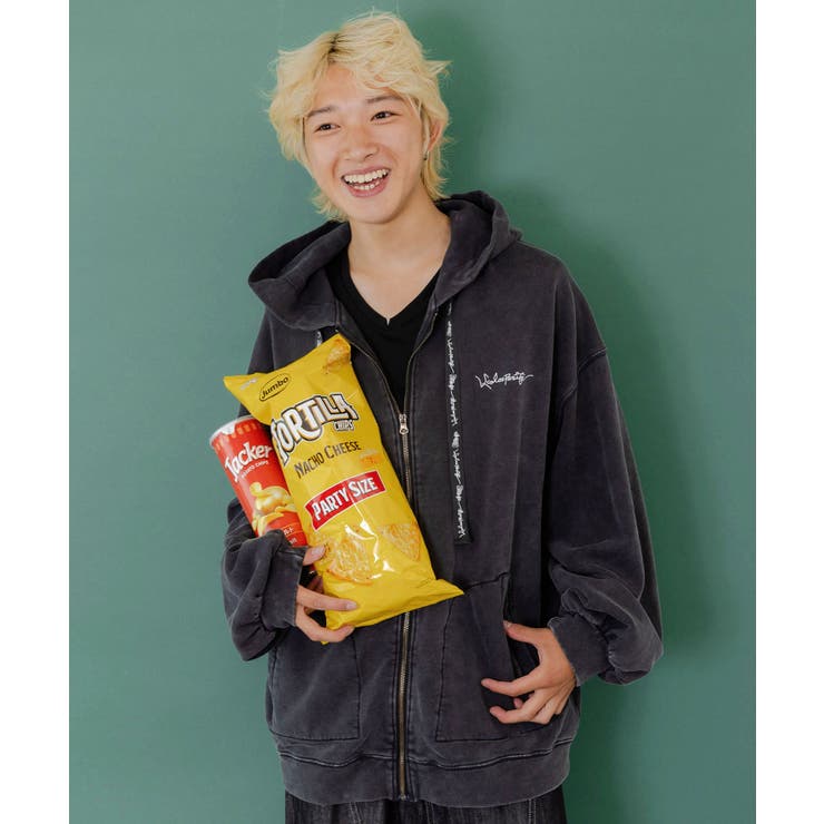 落書き風裏毛スノーウォッシュパーカー | ScoLar | 詳細画像10 