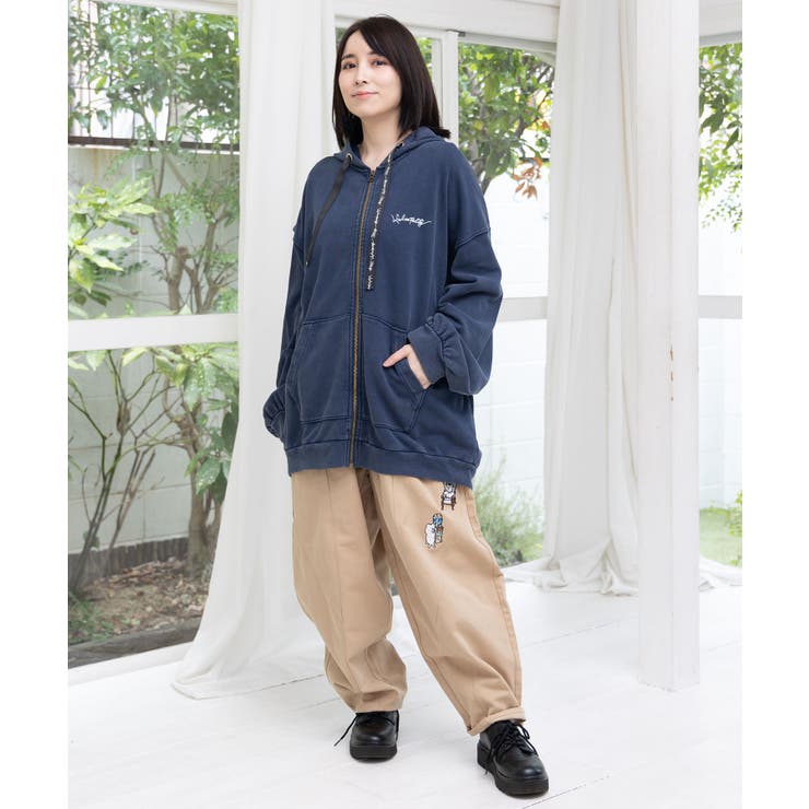 落書き風裏毛スノーウォッシュパーカー | ScoLar | 詳細画像3 