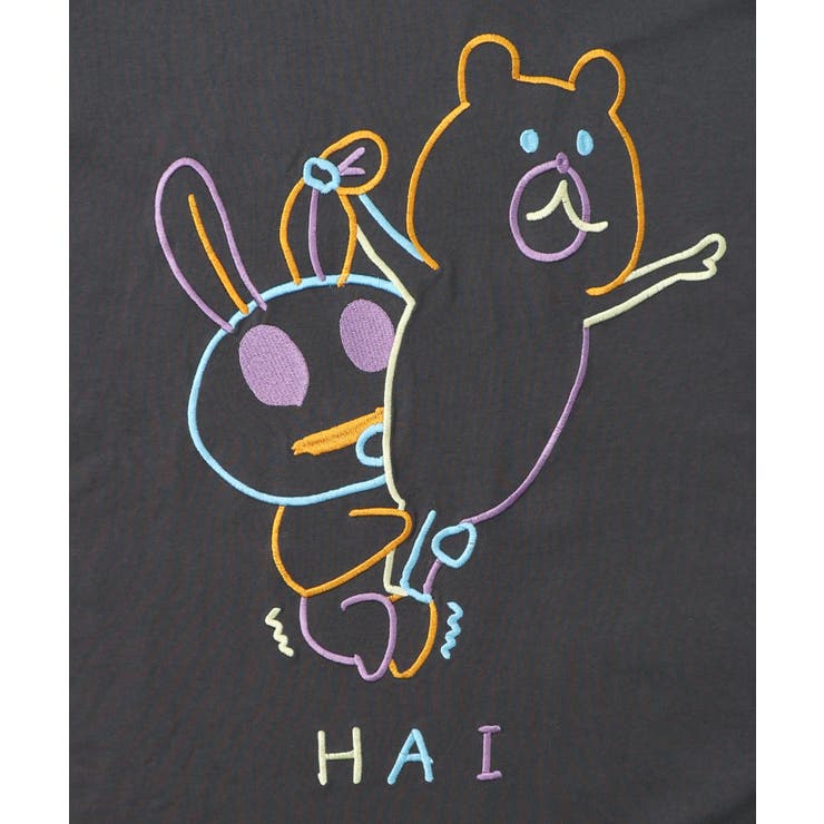 組体操クマうさぎ刺繍プルオーバー | ScoLar | 詳細画像9 