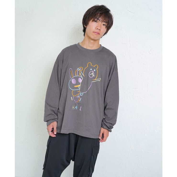 組体操クマうさぎ刺繍プルオーバー | ScoLar | 詳細画像1 