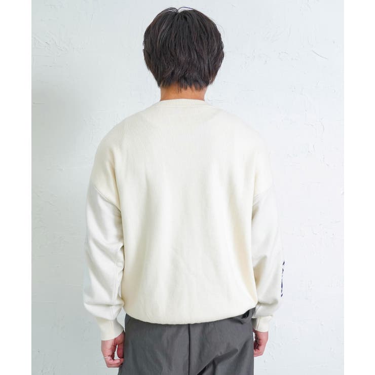 リバーシブルドット絵柄ニットプルオーバー | ScoLar | 詳細画像4 