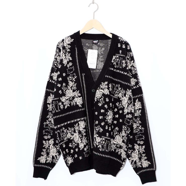 バンダナ柄ジャガードカーディガン | ScoLar | 詳細画像9 