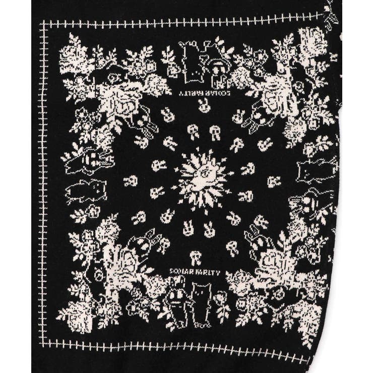 バンダナ柄ジャガードカーディガン | ScoLar | 詳細画像10 