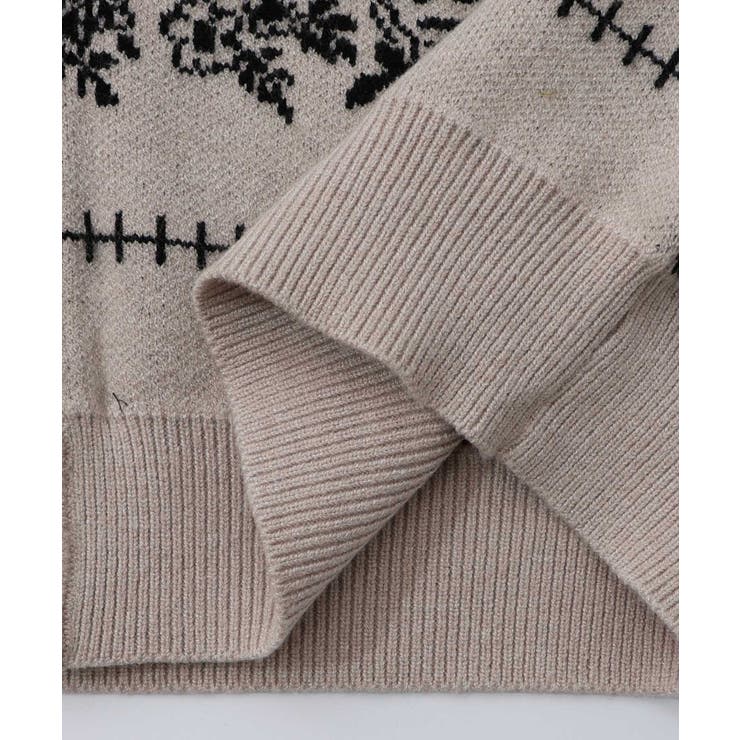 バンダナ柄ジャガードカーディガン | ScoLar | 詳細画像14 