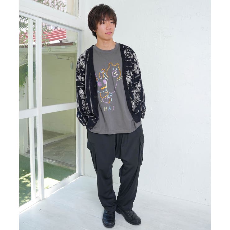 バンダナ柄ジャガードカーディガン | ScoLar | 詳細画像1 