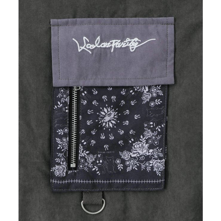 異素材使いの配色切替 中綿キルトジャケット | ScoLar | 詳細画像10 