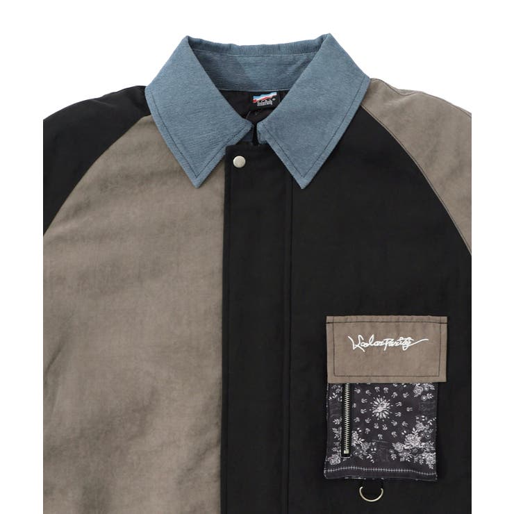 異素材使いの配色切替 中綿キルトジャケット | ScoLar | 詳細画像11 