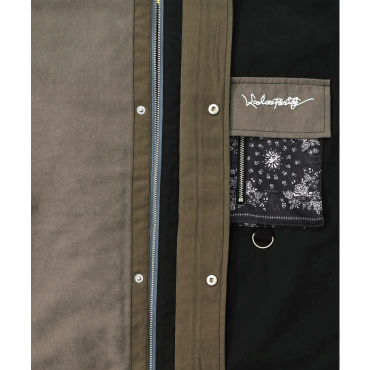 異素材使いの配色切替 中綿キルトジャケット | ScoLar | 詳細画像13 