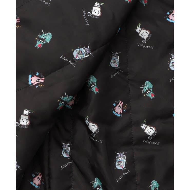 異素材使いの配色切替 中綿キルトジャケット | ScoLar | 詳細画像16 