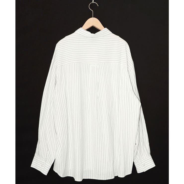 ひょっこりParity刺繍のストライプシャツ | ScoLar | 詳細画像12 