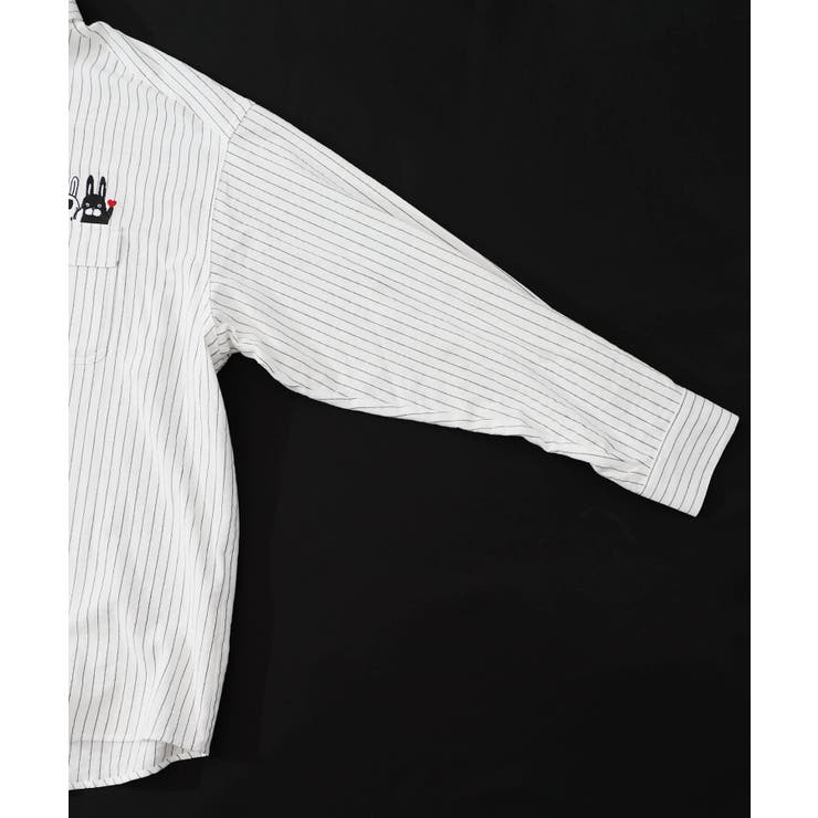 ひょっこりParity刺繍のストライプシャツ | ScoLar | 詳細画像22 