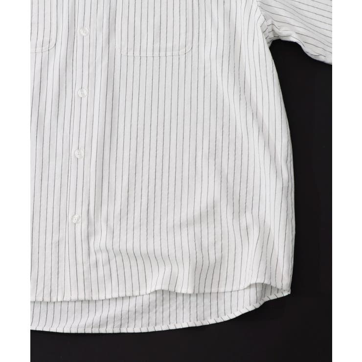 ひょっこりParity刺繍のストライプシャツ | ScoLar | 詳細画像23 