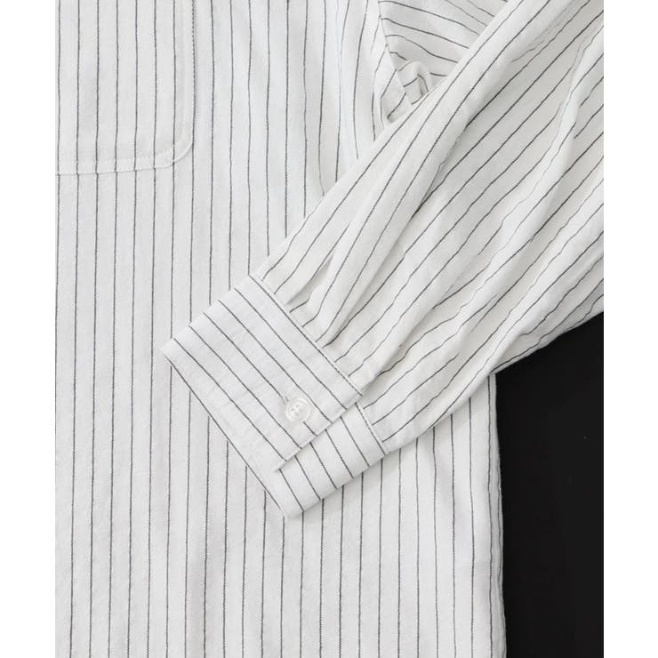 ひょっこりParity刺繍のストライプシャツ | ScoLar | 詳細画像24 