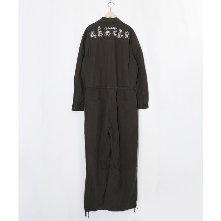 Parityキャラ宇宙刺繍 洗い加工ジャンプスーツ | ScoLar | 詳細画像24 