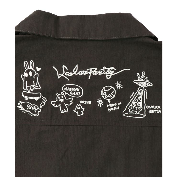 Parityキャラ宇宙刺繍 洗い加工ジャンプスーツ | ScoLar | 詳細画像25 