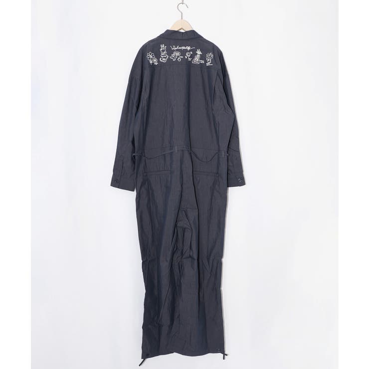 Parityキャラ宇宙刺繍 洗い加工ジャンプスーツ | ScoLar | 詳細画像27 