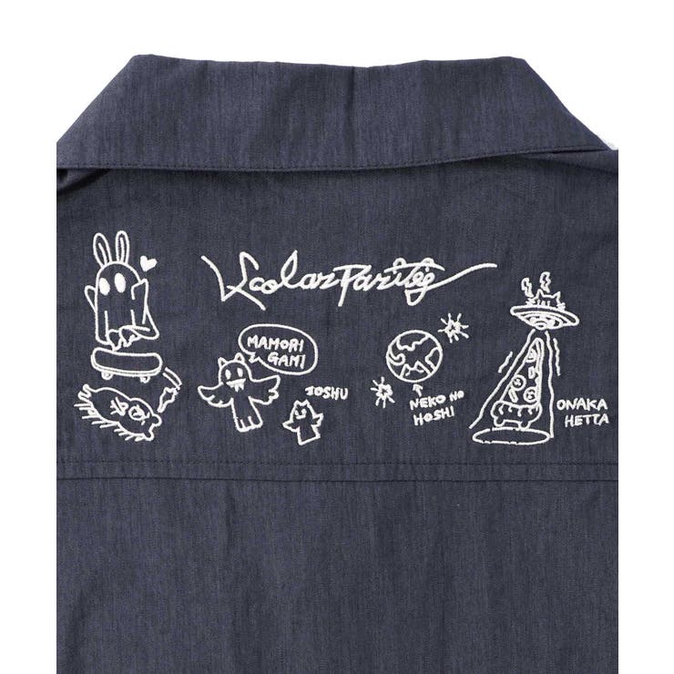 Parityキャラ宇宙刺繍 洗い加工ジャンプスーツ | ScoLar | 詳細画像28 