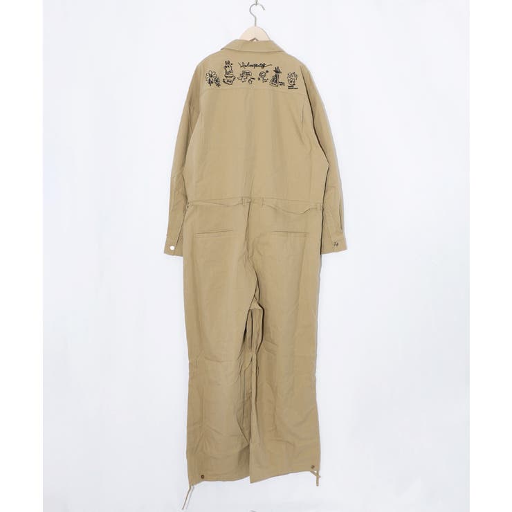 Parityキャラ宇宙刺繍 洗い加工ジャンプスーツ | ScoLar | 詳細画像30 