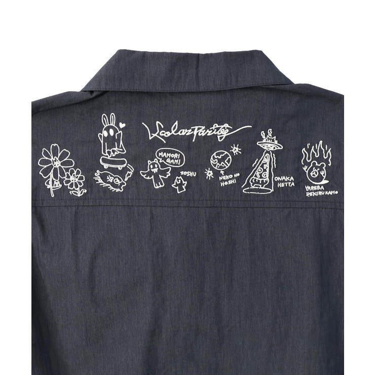 Parityキャラ宇宙刺繍 洗い加工ジャンプスーツ | ScoLar | 詳細画像39 