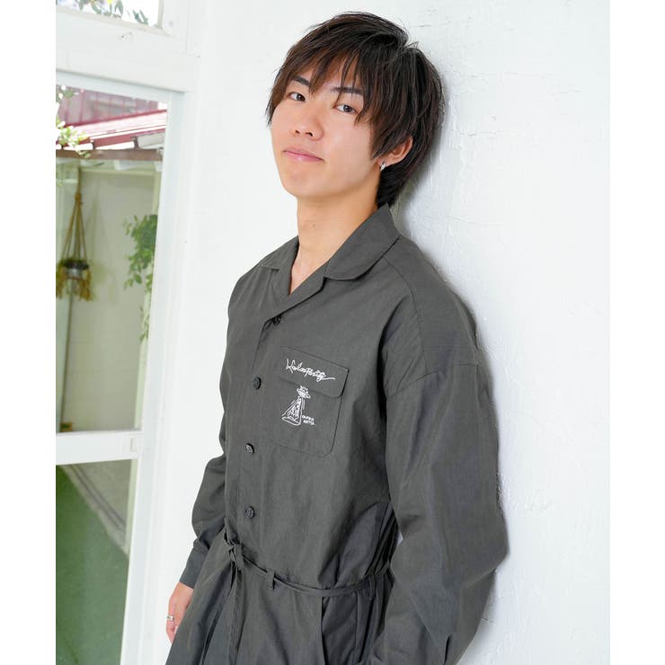 Parityキャラ宇宙刺繍 洗い加工ジャンプスーツ | ScoLar | 詳細画像11 